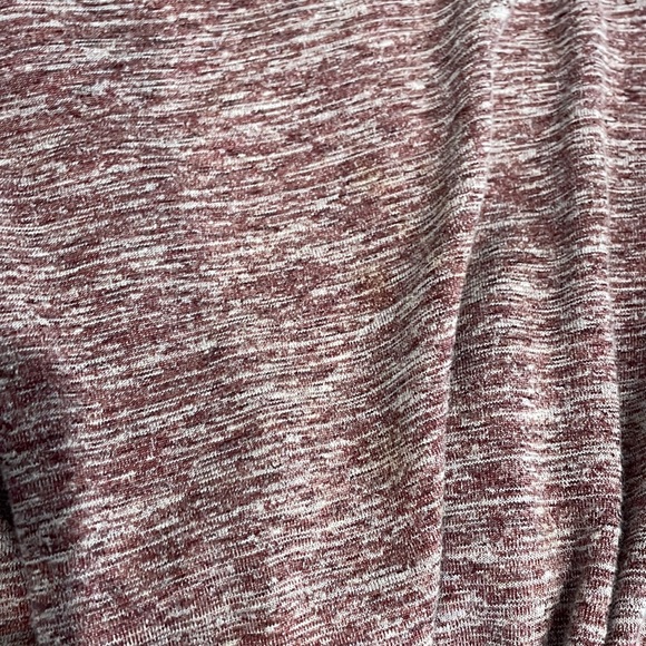 Anthropologie Saturday Sunday maroon tie waist sleeveless wide leg  jumpsuit XS - Picture 5 of 5